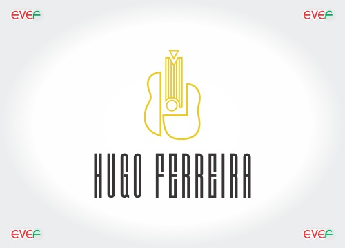 logotipo logomarca escola de musica hf